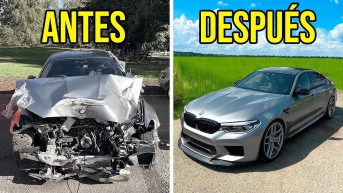 Coche accidentado en Madrid puesto a la venta